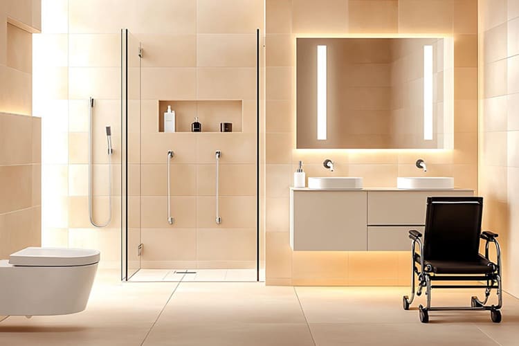 How Can I Keep An Aging-In-Place Bathroom Modern? Our Designer's Tips post