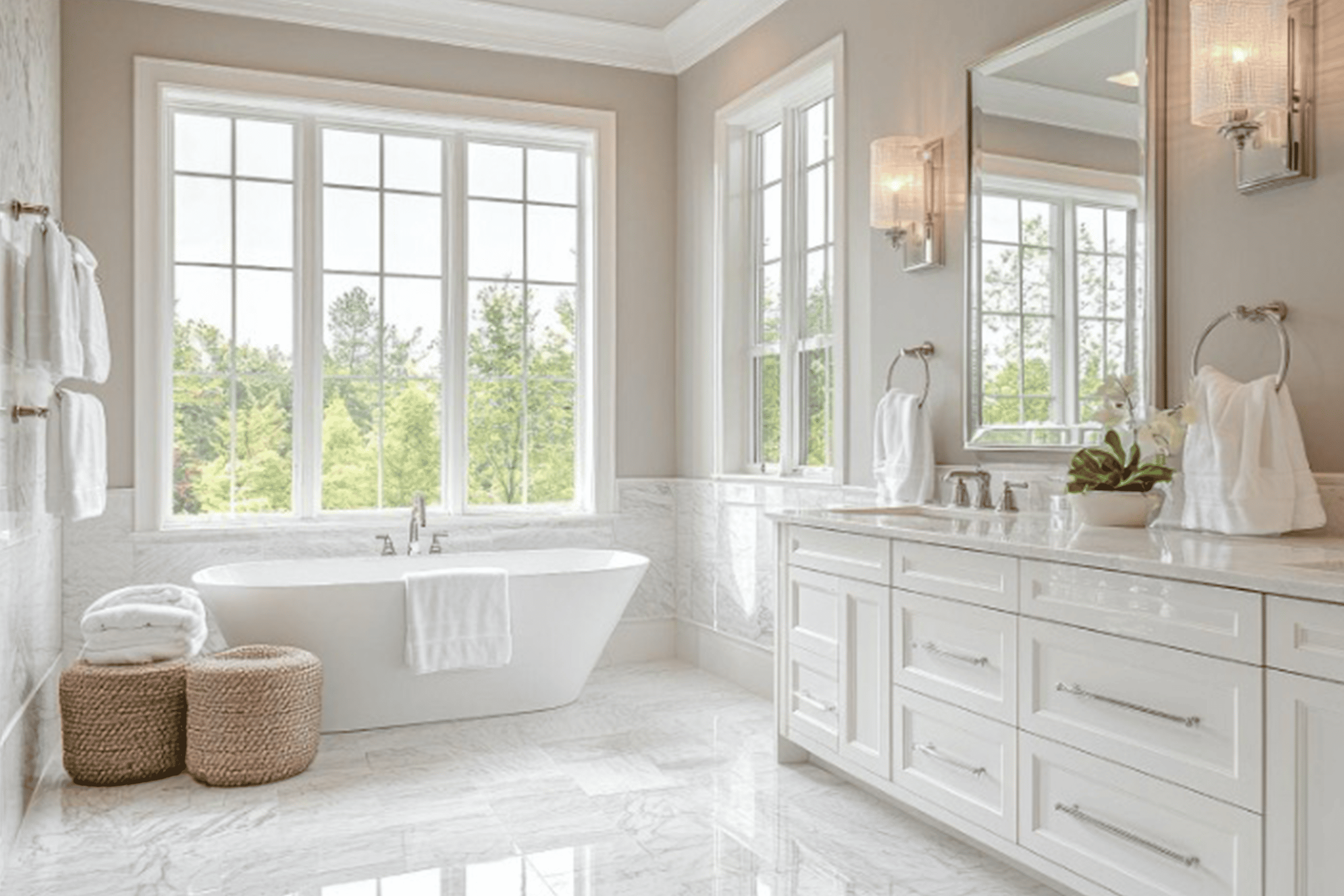 How Big Does My Bathroom Need To Be For His & Hers Vanities? Our Take post